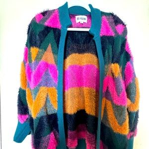 Anthropologie Bel Kazan fluffy cardigan